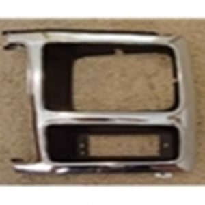 80-86 Light Bezel - LH - Chrome/ Black-0
