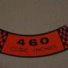 1971 460 CID AIR CLEANER DECAL-0