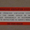 1961-65 A.C. CRANKCASE VENTILATION DECAL-0