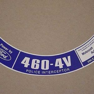 1977-79 460-4V UNLEADED FUEL POLICE A.C.-0