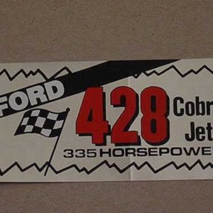 FORD 428 CJ 335HP AIR/VALVE COVER DECAL-0