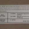 1970 AT/MT EMISSION DECAL-0