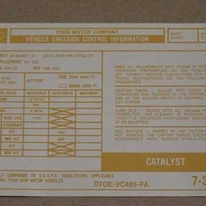 1977 351 AT EMISSION DECAL-0