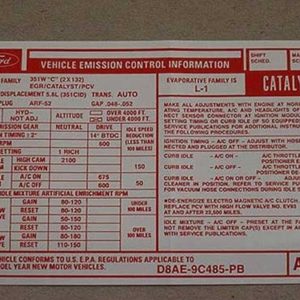 1978 351W AT EMISSION DECAL-0