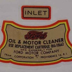 1939-51 FORD OIL FILTER DECAL SET-0