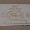 1958-60 FORD VOLTAGE REGULATOR DECAL-0