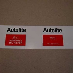 1961-79 AUTOLITE OIL FILTER DECAL-0