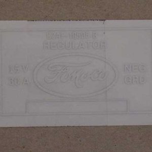 1962-64 VOLT REGULATOR DECAL W/AIR-0