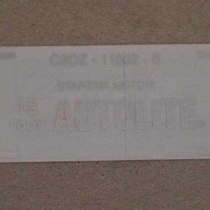 1962-67 STARTER DECAL 289-302-0