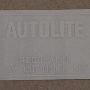 1965-66 VOLT REGULATOR DECAL W/AIR-0