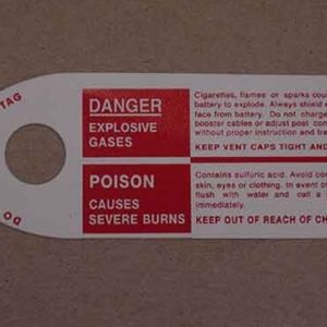 1965-72 AUTOLITE POS. TERM. TAG-0