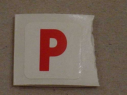 1962-75 FORD PROD. PAINT OK DECAL (P)RED-0