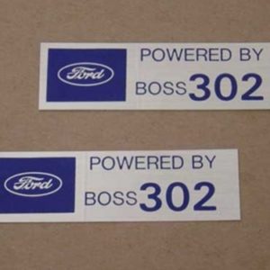 POWERED BY BOSS 302 VALVE COVER DECAL pr-0