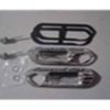 61-66 Outer Door Handle Plate Set - chrome w/ black letters - call for availability-0