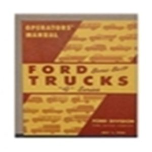 1950 FORD TRUCK OWNERS MANUAL-0