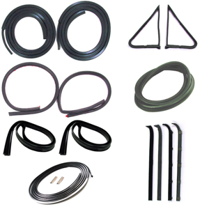 80-86 Weatherstrip - Kit - Chrome